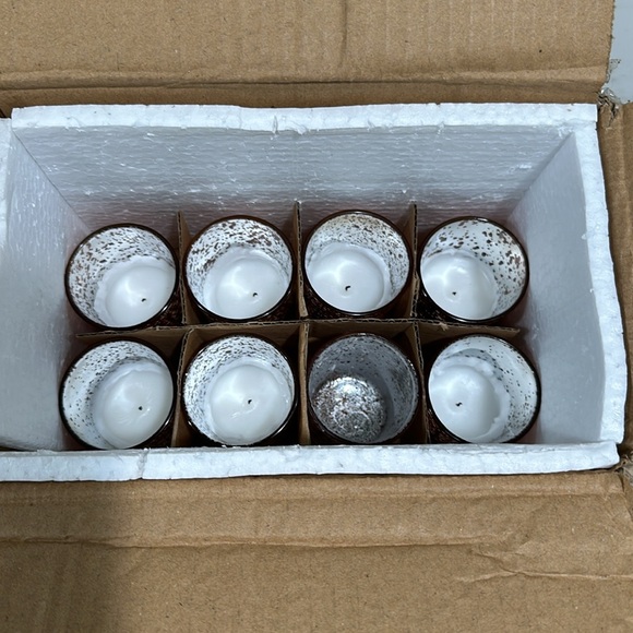 Rose Gold Mercury Glass Votive Candle Holders - Picture 5 of 6